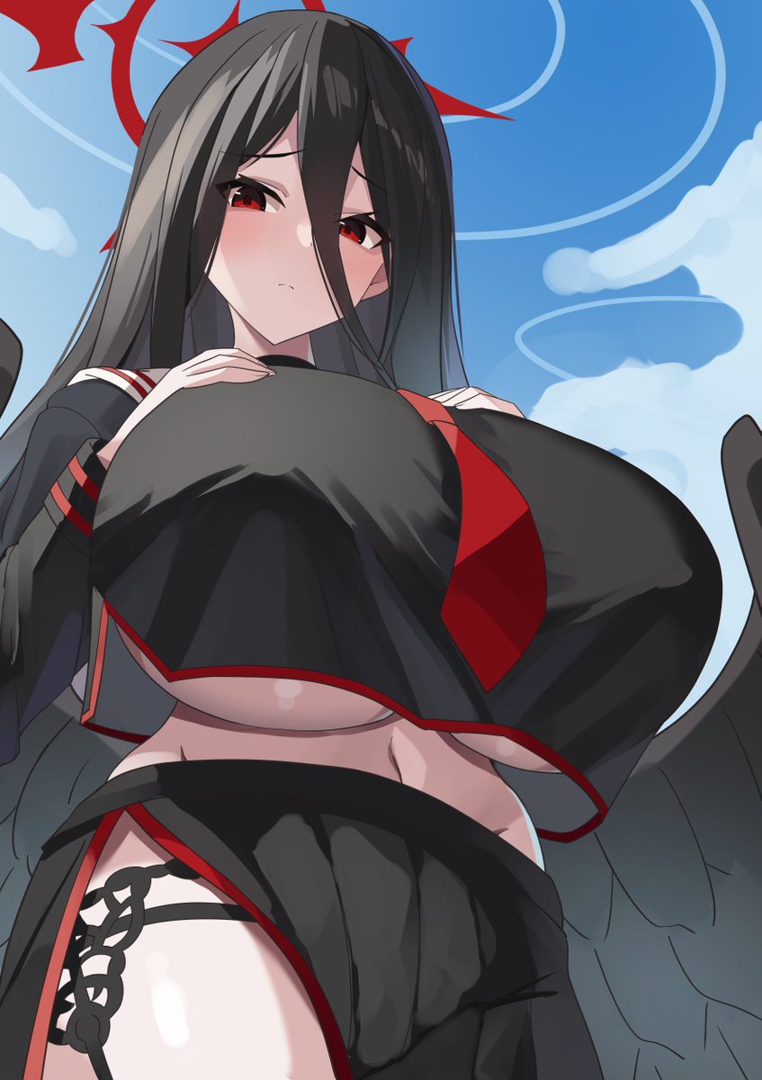 一度描いてみたかったハスミを描いてみました。
きっと下から見るとこうなってるはず…！
#ブルアカ #ハスミ