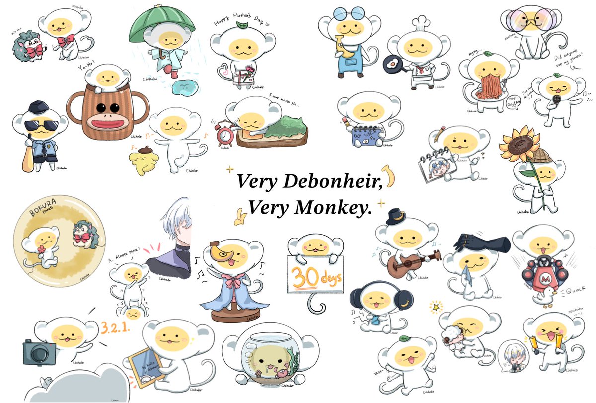 Draw Debonheir challenge first month ! 🐒🍳

-to be continued💪
#Debonheir #デボネみる