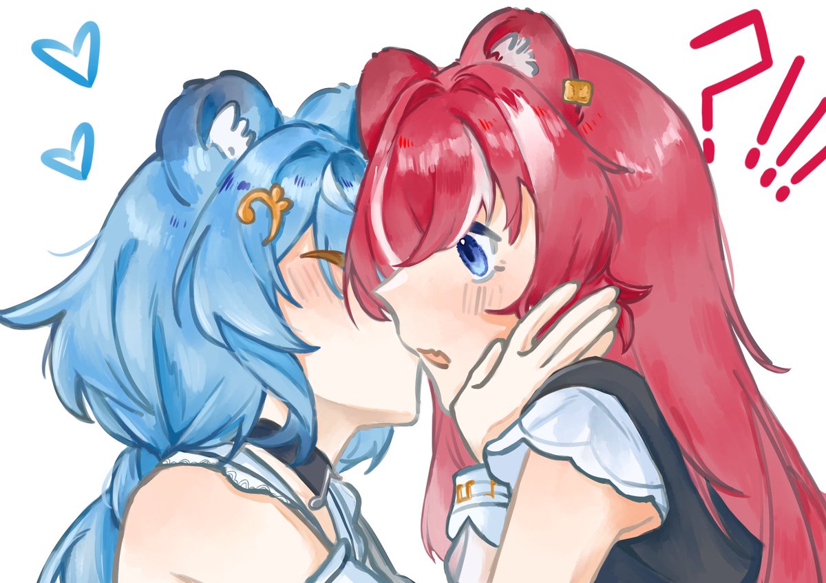 7workperson's tweet photo. 🍃💥キスの日

繪師：@/Ava12210 
老師人超好 還送我光影版和小贈圖
謝謝老師😭🫶🏻

#澪煌 #煌澪 https://t.co/4Jurciw05u