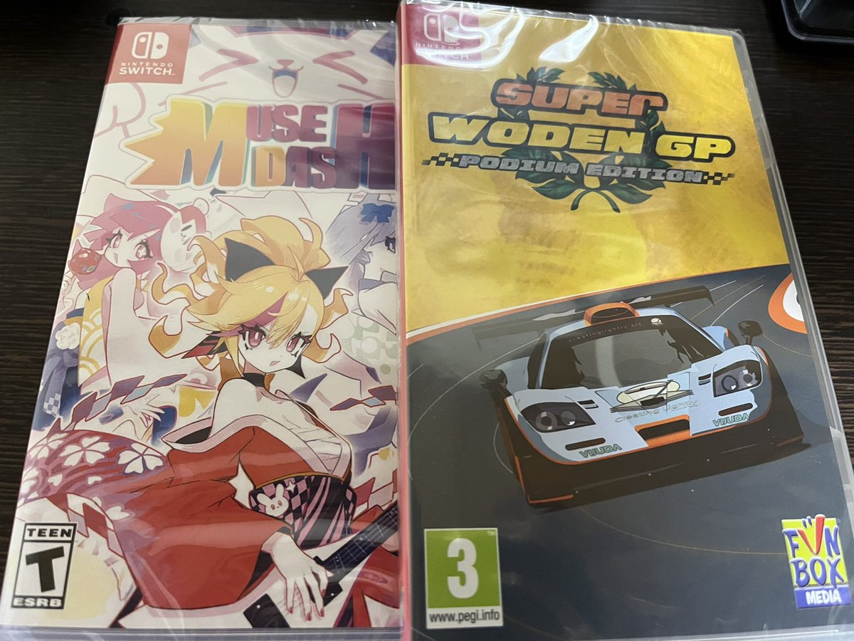 ニンテンドーSwitch
Super Woden GP Podium Edition

DL版はもちろん持っているけど、パケ版も欲しかったので海外から輸入😆