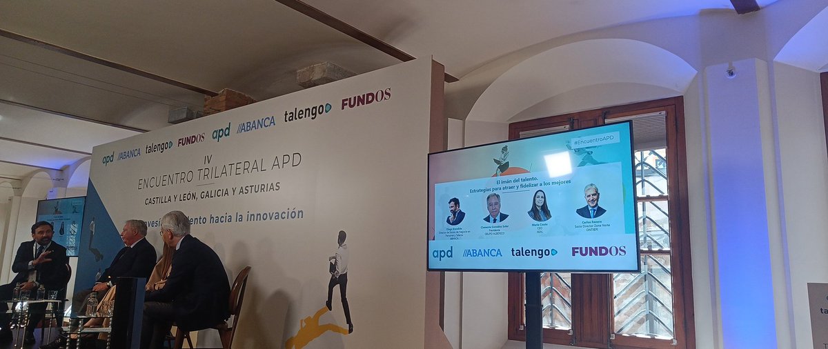 Tercera mesa de la jornada <a href="/APDasociacion/">APD</a> , seguimos con estrategias de atracción y fidelización del mejor talento para las organizaciones. 
<a href="/GrupoAliberico/">Aliberico</a> , XEAL y ONTIER. Primera conclusión es que hay una gran brecha entre centros educativos ( universidades) y empresas