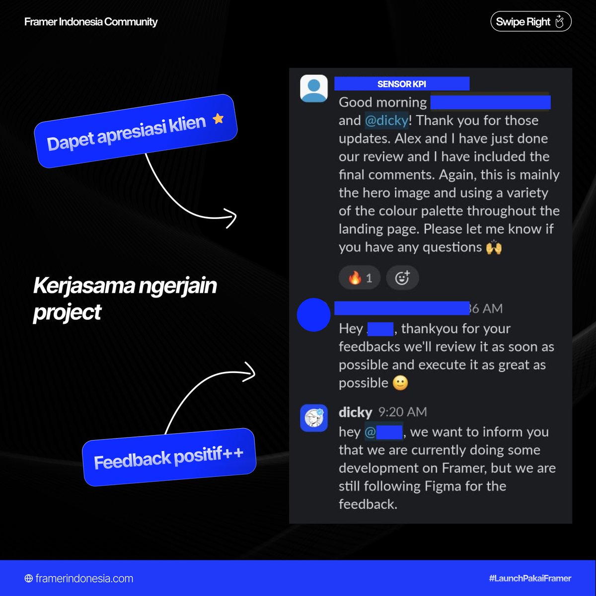 framerindonesia's tweet photo. Penting banget kenalan dengan sesama Professional Freelancer, apalagi sembari membangun Personal Branding. 

#Framer #Framerina #FokusFramer #LaunchPakaiFramer https://t.co/gPXGApi8k1