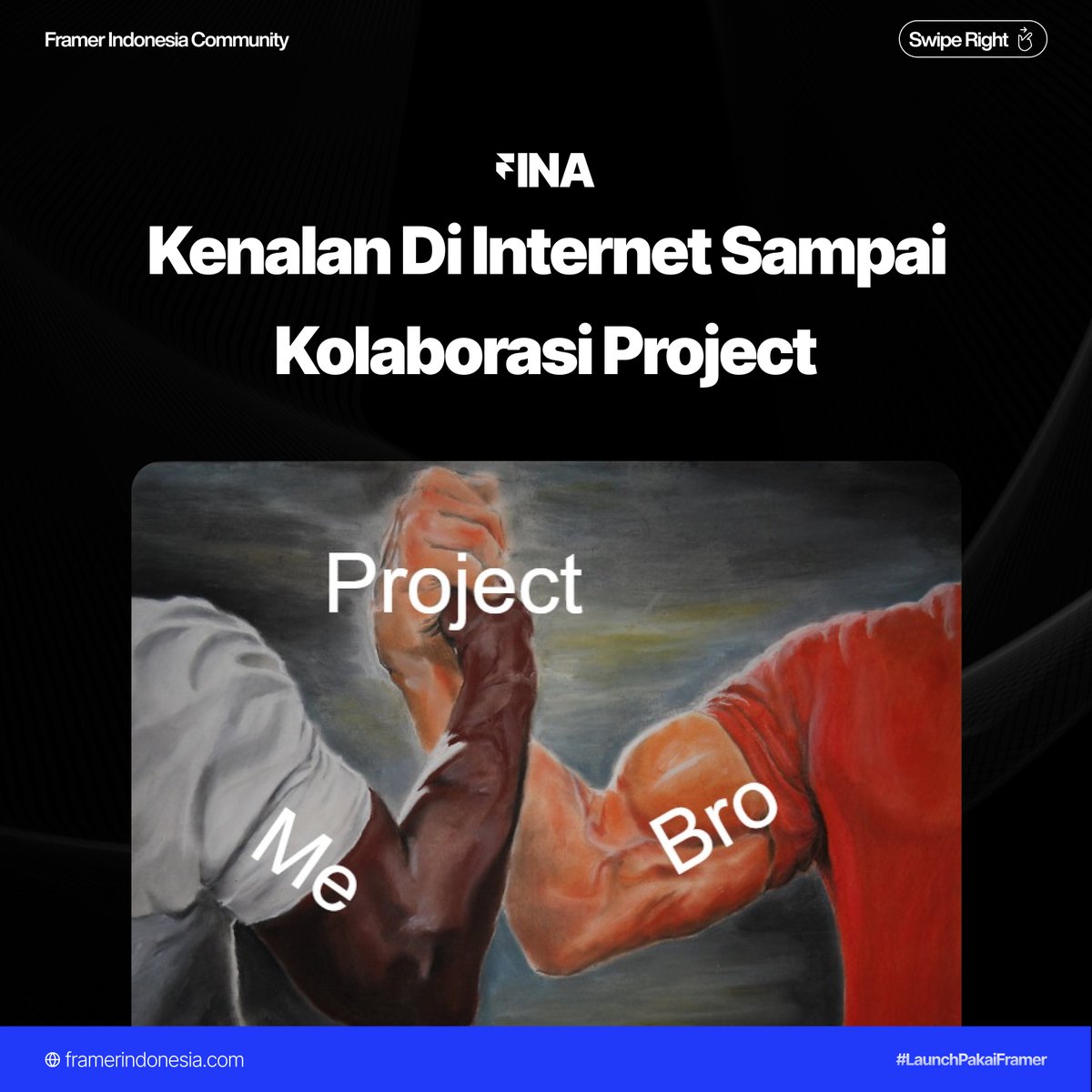 framerindonesia's tweet photo. Penting banget kenalan dengan sesama Professional Freelancer, apalagi sembari membangun Personal Branding. 

#Framer #Framerina #FokusFramer #LaunchPakaiFramer https://t.co/gPXGApi8k1