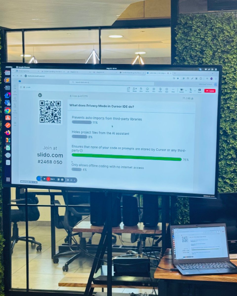 ViitorCloud's tweet image. AI Quiz Competition at @ViitorCloud – Where Learning Meets Laughter!
 
After the #100DaysofAI Session, we wrapped up with a quick 15-question quiz to test our knowledge and celebrated our top 5 winners who nailed it! 🎯

#AIQuiz #TeamBuilding #LearningAndDevelopment #TechTeam #AI