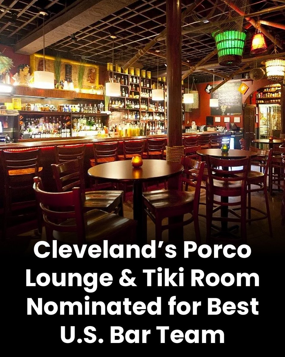 Cleveland’s Porco Lounge and Tiki Room has earned national recognition as a 2025 Spirited Awards nominee.

The bar is one of just 11 nominees in the Best U.S. Bar Team – Central Region category to receive the distinction.

🔗 cleveland.com/entertainment/…

#GreaterCLE #AllIn <a href="/TheCLE/">Destination Cleveland</a>