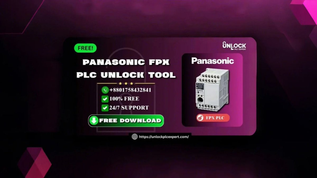 Unlockplcexpert's tweet image. Unlock Panasonic FPX PLC Password Absolutely Free
No hassle, now remove password easily — Completely Free  
#panasonicfpx #fpxplc #plcunlocktool
#unlockplcexpert #plcpasswordremove
#industrialautomation #plctools
#freeplcsoftware
#plcsupport24x7
#unlockplc #plcsolution