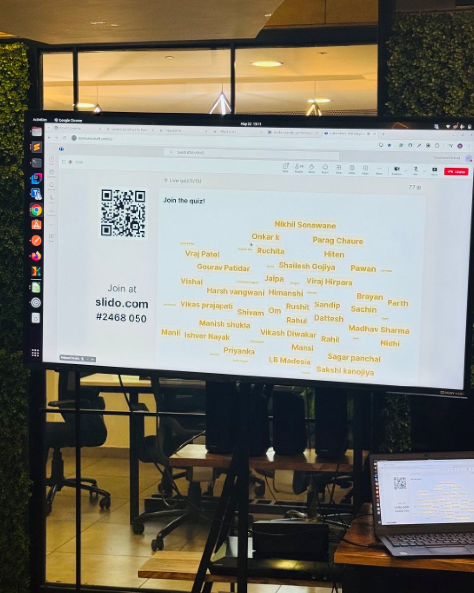 ViitorCloud's tweet image. AI Quiz Competition at @ViitorCloud – Where Learning Meets Laughter!
 
After the #100DaysofAI Session, we wrapped up with a quick 15-question quiz to test our knowledge and celebrated our top 5 winners who nailed it! 🎯

#AIQuiz #TeamBuilding #LearningAndDevelopment #TechTeam #AI