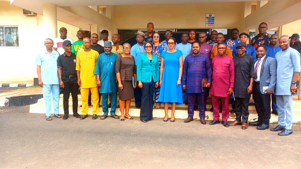 OfficialSEDIE's tweet photo. May 21, 2025, a delegation from Dave Umahi Federal University of Health Sciences (DUFUHS), led Prof. Clementina Igwebuike Osi visited SEDI Enugu to explore partnerships in innovation and capacity building. #SEDIEnugu #Innovation #CapacityBuilding #STEM #CollaborationForGrowth https://t.co/VRUM76uIKt