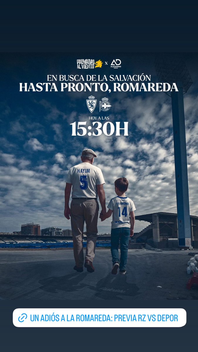 🚨 Hoy, a las 𝟏𝟓:𝟑𝟎 𝐡, le hacemos la previa al #RealZaragozaDeportivo

💎 En busca de la salvación

🎙️ <a href="/JorgeRGascon/">Jorge Rodríguez Gascón</a>
🎙️ <a href="/GonzaloAlba_/">Gonzalo Alba</a>
🎙️ <a href="/israelbenito9/">Israel Benito</a>
🎙️ <a href="/PabloPHMM/">Pablo Palomares</a>
🎙️ <a href="/MarioJimenezB_/">Mario Jiménez</a>
🎙️ <a href="/Juanda_pardo8/">🚔</a>

🎥  La Romareda es… con <a href="/labordadigital/">Laborda.digital</a>

🏟️ Hasta pronto, Romareda