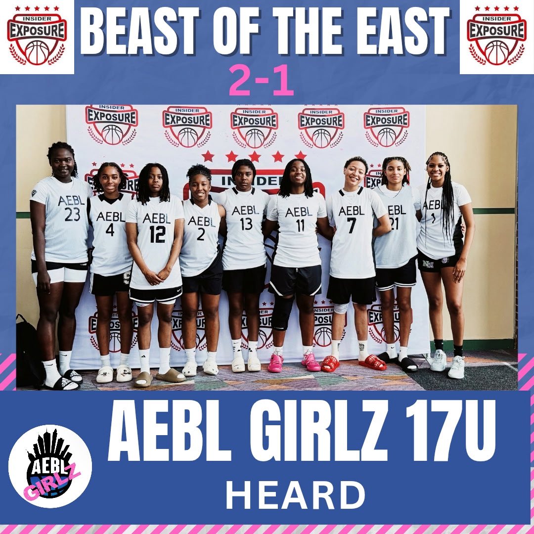 Coach Heard (@coachheard_aebl) on Twitter photo These young ladies represented <a href="/InsiderExposure/">InsiderExposure</a> Beast of the East! Thanks to all the college coaches that came out to watch us play! We still grinding 💪🏾🏀❤️ These young ladies represented <a href="/InsiderExposure/">InsiderExposure</a> Beast of the East! Thanks to all the college coaches that came out to watch us play! We still grinding 💪🏾🏀❤️