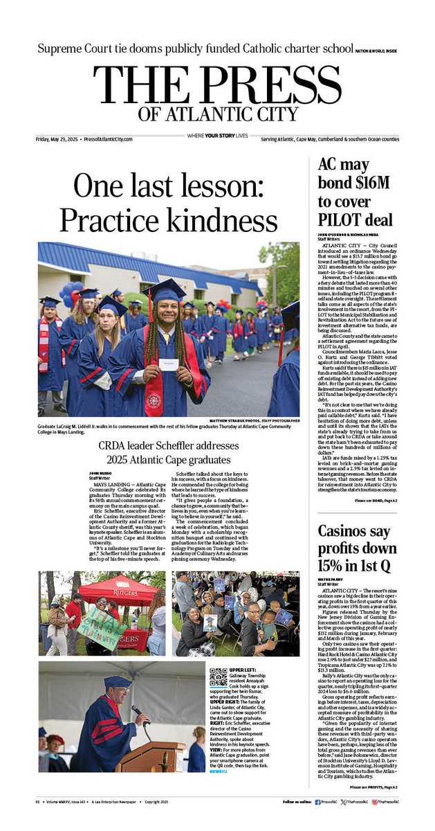 Nicholas Huba (@acpresshuba) on Twitter photo Front page of today’s <a href="/ThePressofAC/">Press of AC</a> featuring stories by <a href="/ACPressOConnor/">John O'Connor</a> <a href="/WayneParryACP/">Wayne Parry</a> <a href="/ACPressHuba/">Nicholas Huba</a> and <a href="/ACPress_Russo/">John Russo</a> Front page of today’s <a href="/ThePressofAC/">Press of AC</a> featuring stories by <a href="/ACPressOConnor/">John O'Connor</a> <a href="/WayneParryACP/">Wayne Parry</a> <a href="/ACPressHuba/">Nicholas Huba</a> and <a href="/ACPress_Russo/">John Russo</a>