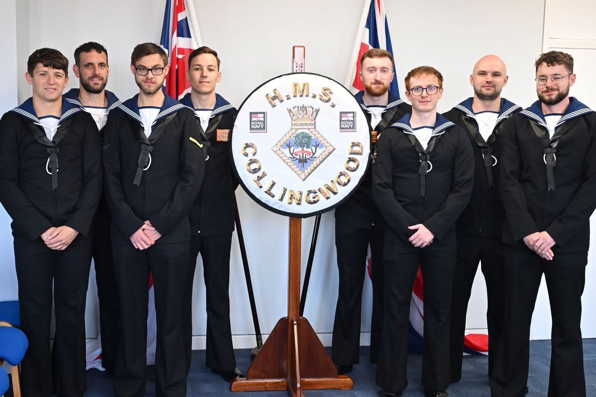 HMS_Collingwood's tweet photo. Massive congratulations to LET (CIS) Spec 2403 on successfully completing your course!
You’ve proven yourselves as exceptional sailors ready to thrive in the Fleet and beyond.
The Royal Navy is gaining truly dedicated, capable leaders.
#RoyalNavy #FleetReady #LifeWithNoLimits https://t.co/RypE4E6eLF