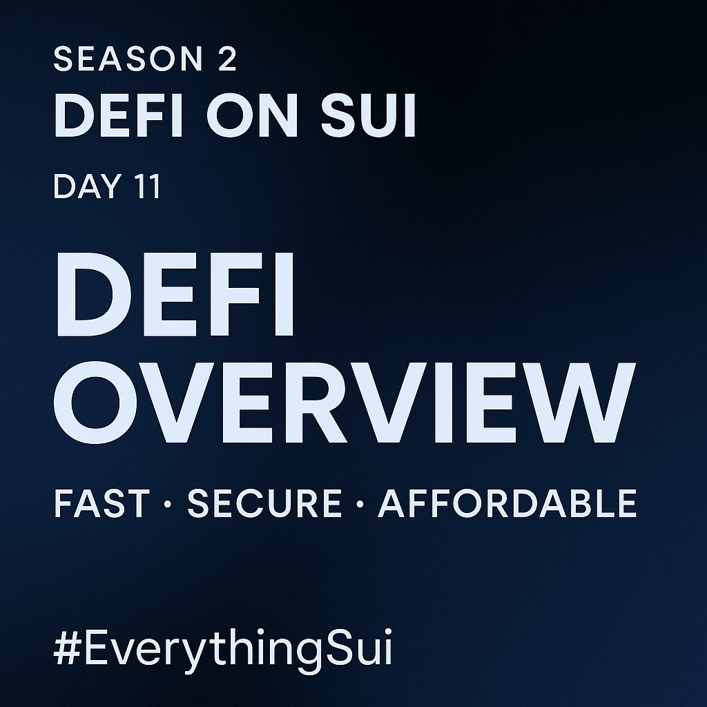RareWL's tweet photo. Season 2, Episode 11 – Overview of DeFi in the Sui Ecosystem
#EverythingSui #SuiDeFi #SuiEcosystem @SuiNetwork
@SuiFoundation @EmanAbio https://t.co/crwi9T2aO7
