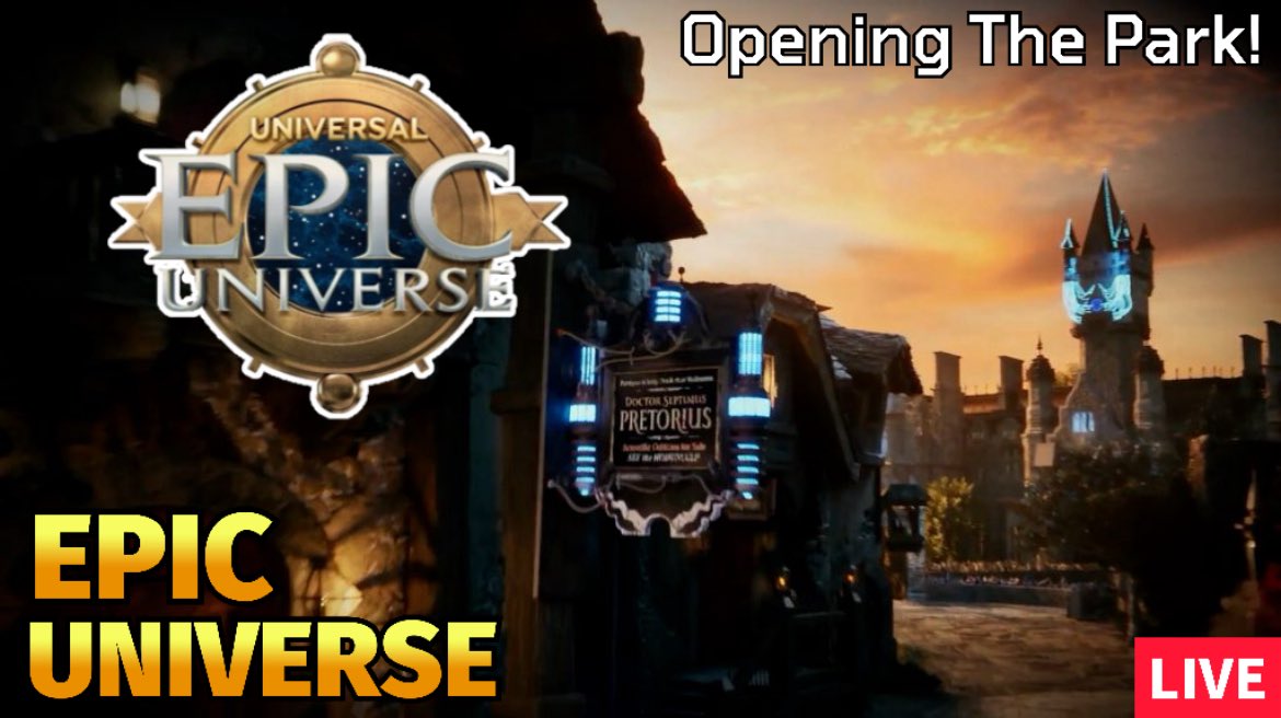 yourWDWguy's tweet photo. GOOD MORNING!!! ☀️ 
🔴LIVE: EPIC UNIVERSE! Early Entry: Opening The Park! Universal Orlando ... https://t.co/qnGqHlEmyP via @YouTube #epicuniverse #epic #uo #universalorlando #universal #helios #themepark #universalflorida #opening https://t.co/joekC3SqSg