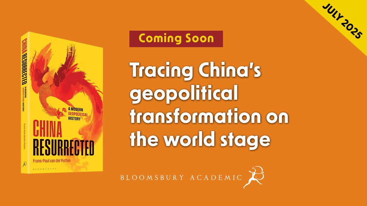 Bloomsbury History (@bloomsburyhist) on Twitter photo China's rise to superpower is seemingly a modern phenomenon, but it has a long history.
In China Resurrected <a href="/franspaulvdp/">Frans-Paul van der Putten</a> follows China's geopolitical transformation on the world stage, from the Opium Wars to rivalling the United States for supremacy.
bit.ly/44LoyoA China's rise to superpower is seemingly a modern phenomenon, but it has a long history.
In China Resurrected <a href="/franspaulvdp/">Frans-Paul van der Putten</a> follows China's geopolitical transformation on the world stage, from the Opium Wars to rivalling the United States for supremacy.
bit.ly/44LoyoA