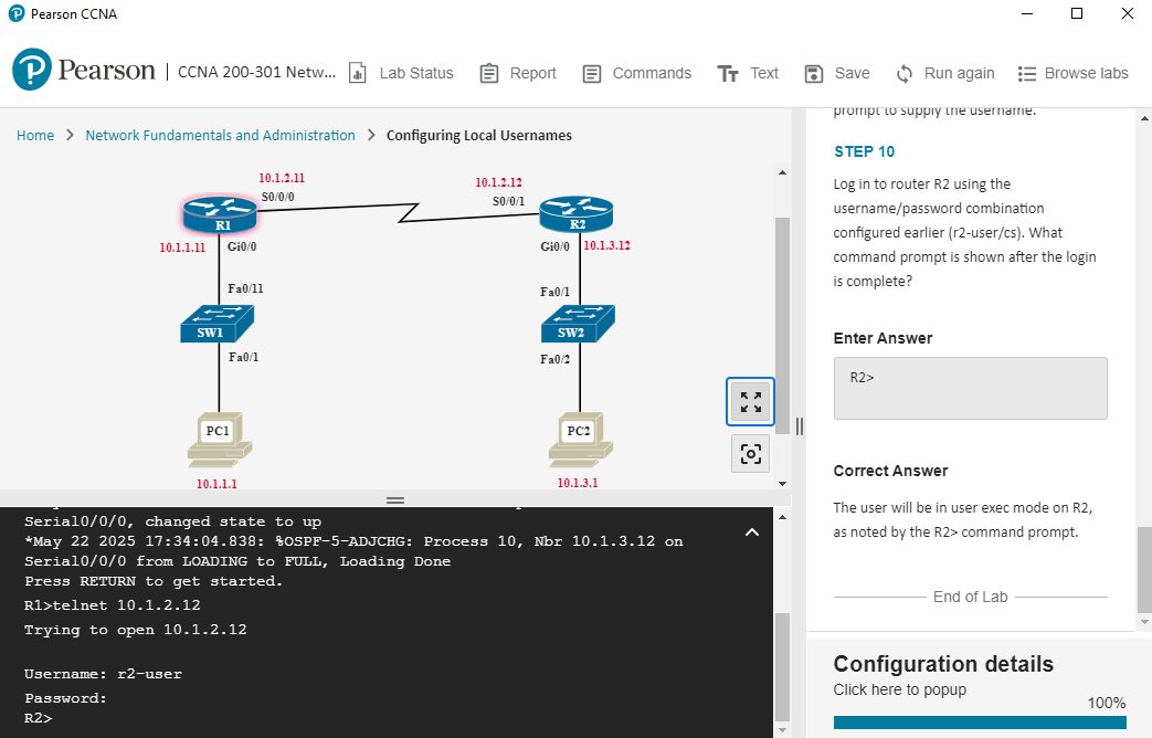 heetsecurity's tweet photo. I’d be taking my CCNA study serious for the next two-three months. I just completed the first of 21 free lab exercises accompanying the volume 1 of the official cert guide - “Configuring Local Usernames”. https://t.co/GFbEwlAVfe