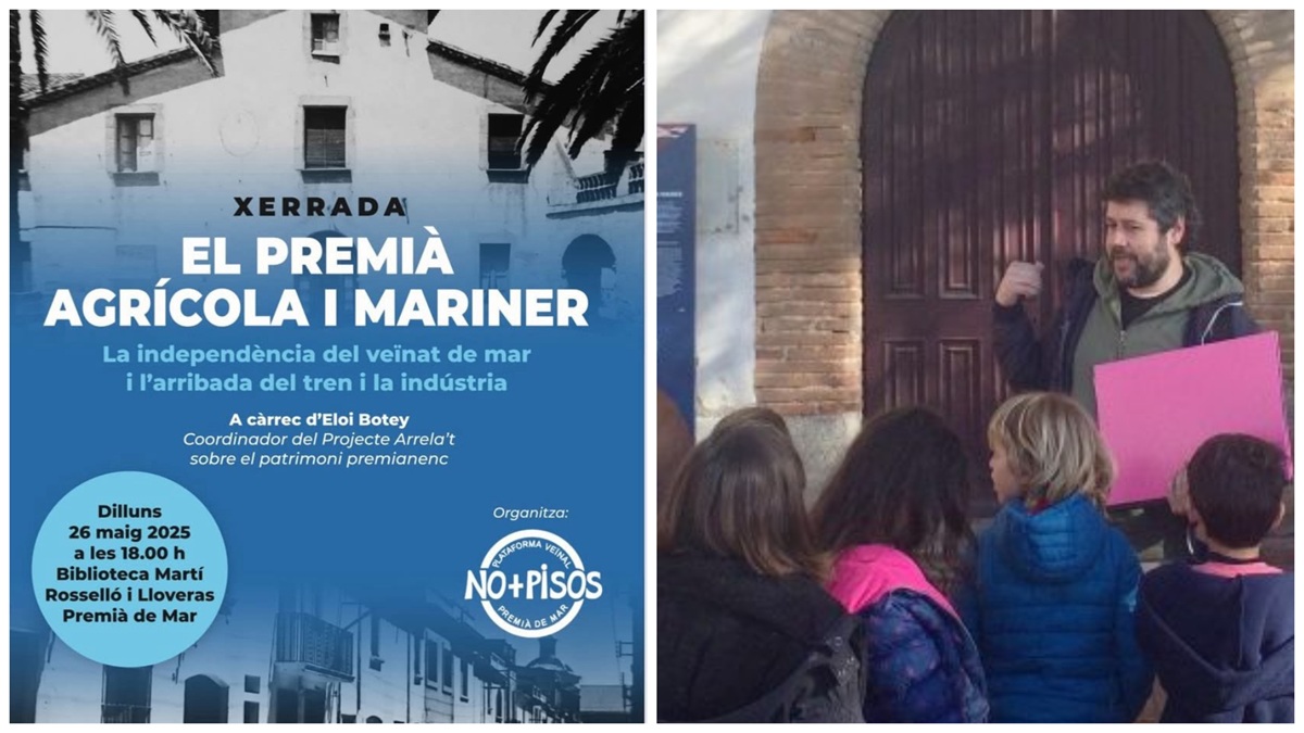 PremiaMedia_'s tweet photo. El cicle sobre història urbanística de No+Pisos s’atura dilluns en l’etapa agrícola i marinera, sobre la qual parlarà l’Eloi Botey https://t.co/KlNLnd6TjQ #premiademar https://t.co/BXVtN1z0er