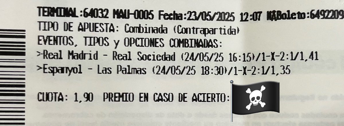 Etegus's tweet photo. No soy de poner muchas cosas aquí pero es final de Liga, y a mí esto me parece un regalo… la apuesta del mes y una de las apuestas de la temporada https://t.co/0a7TfMATrx
