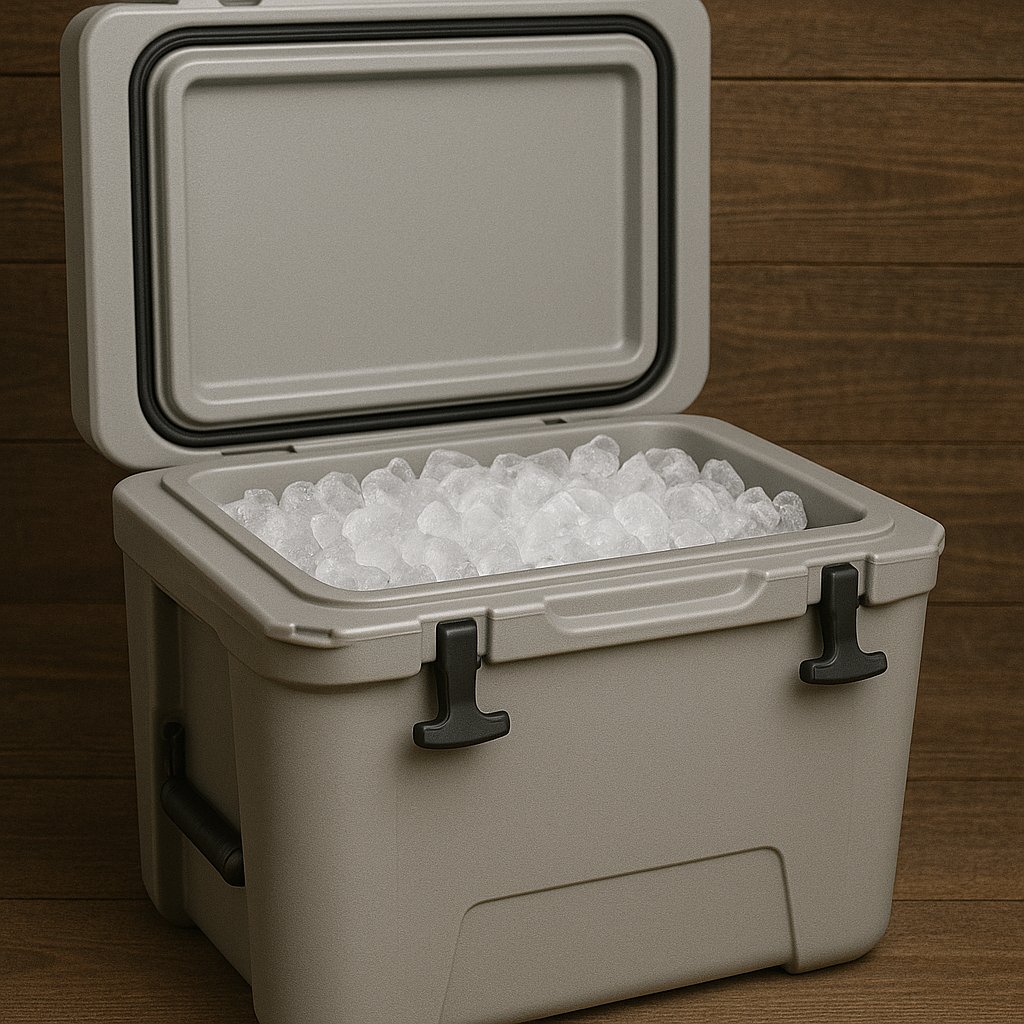 Hunterswishlist's tweet photo. Ice Retention Challenge! 
When you're out on a hunting, fishing, or camping trip, a cooler that holds ice the longest is a game-changer! 
What’s the longest your cooler has ever kept ice solid during an adventure? Let us know!
#IceRetention #OutdoorGear #HuntersWishlist.com https://t.co/n190B13uKs