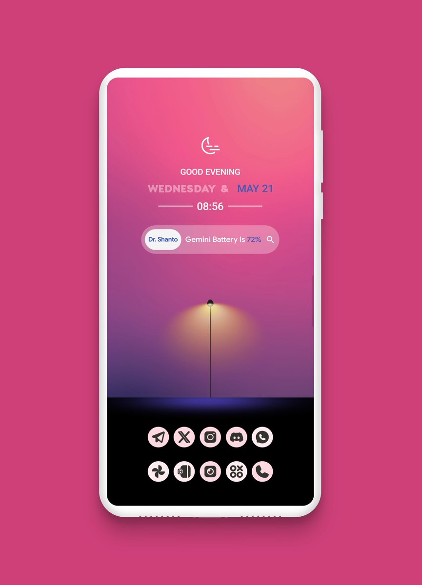 DrShanto_Setups's tweet photo. https://t.co/9rhIWON1mc
🪸 #WithNova
🪸 Moonlit Walls @wigebox
🪸 Buttercup KWGT (B029) @wigebox
🪸 Lost KWGT (88) @wigebox
🪸 Themed Icons @RushikeshDesign
🪸 Ghost Icon @justnewdesigns
#shantosetups #androidhomescreen #setupshowcase #myhomescreen #minimal #VicePixelSyndicate https://t.co/Zj9iluWOmz