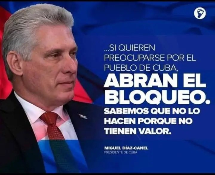 En sus seis décadas de aplicación, el bloqueo ha sido recrudecido en los momentos de mayor vulnerabilidad para el pueblo cubano. No existe justificación alguna para tamaña crueldad.
#MejorSinBloqueo
#SanctiSpíritusEnMarcha
