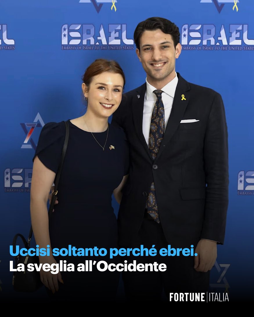 L’odio antisemita è tornato prepotentemente tra noi, come dimostra il recente assassinio dei due giovani addetti dell’ambasciata israeliana a Washington.

Scopri l’editoriale del direttore <a href="/AnnalisaChirico/">Annalisa Chirico</a> 👇

fortuneita.com/2025/05/23/ucc…