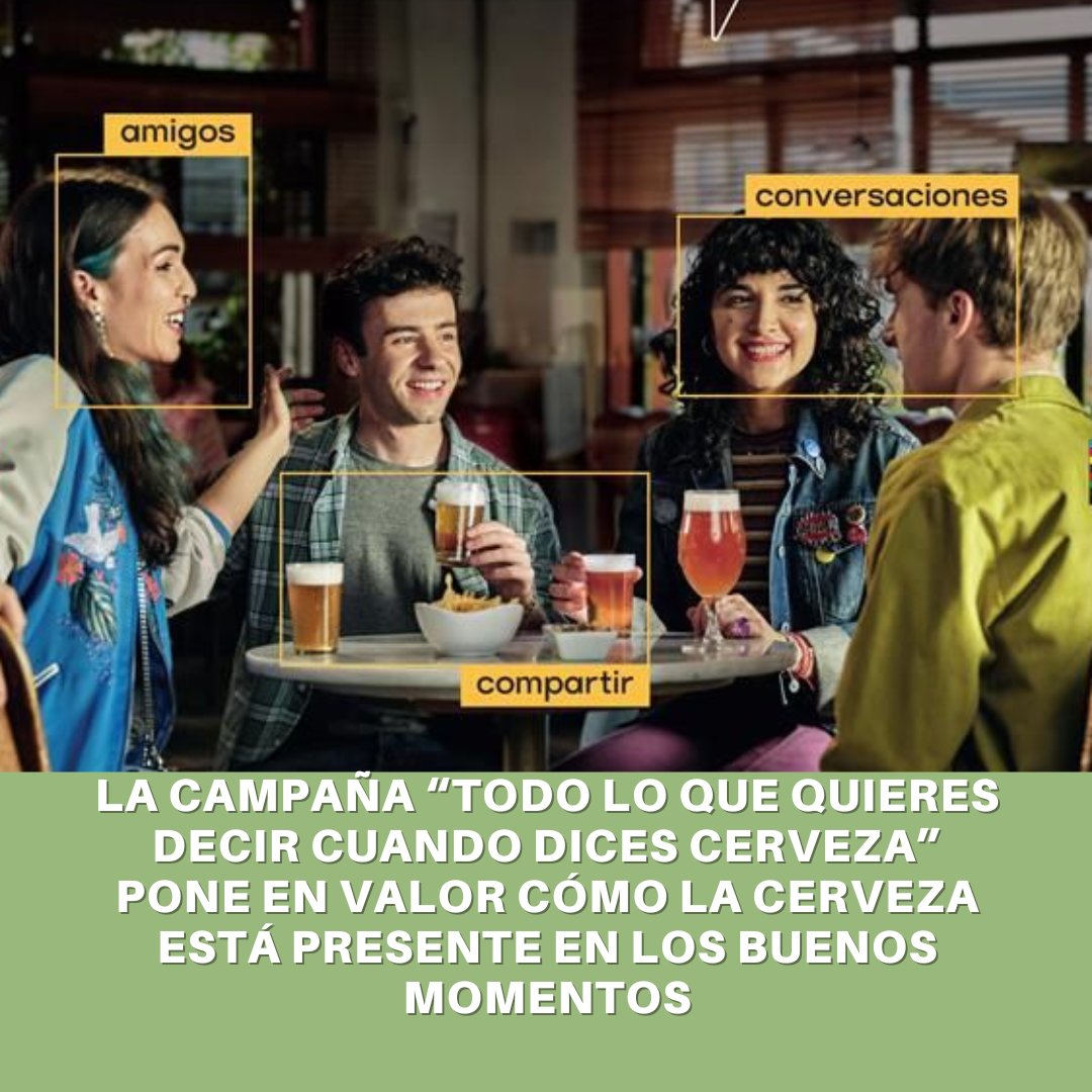 La campaña “Todo lo que quieres decir cuando dices cerveza” pone en valor cómo la cerveza está presente en los buenos momentos 🍻

"Conectar nos da la vida” y “El tercer tiempo nos da la vida” son mensajes que trasladan las dos líneas de la campaña

👉tinyurl.com/2mn6y7u4
