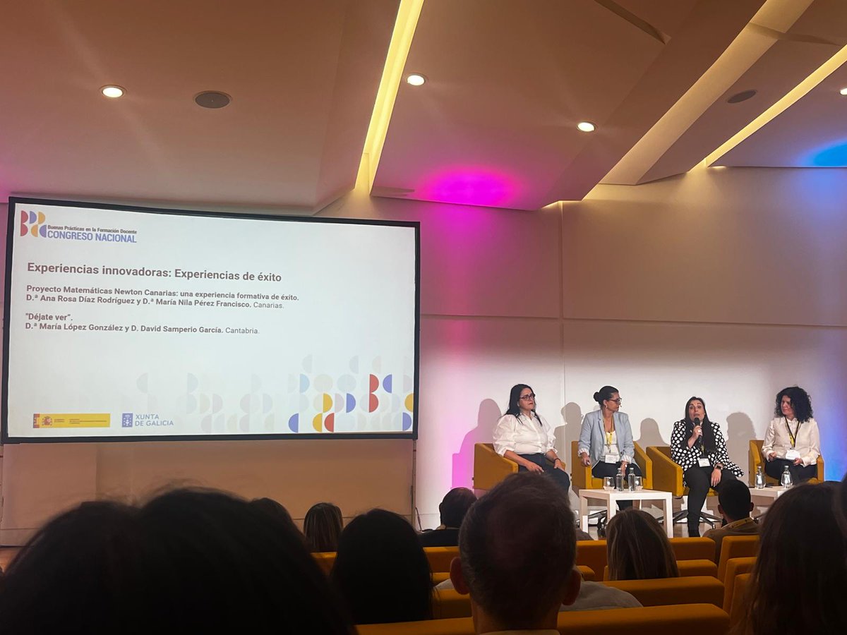 prez32230's tweet photo. El proyecto Matemáticas Newton Canarias en el Congreso Nacional de Buenas Prácticas en la Formación docente. ¡Muchas gracias al Servicio de Perfeccionamiento por ofrecernos esta oportunidad! https://t.co/ldtDaJMzC2