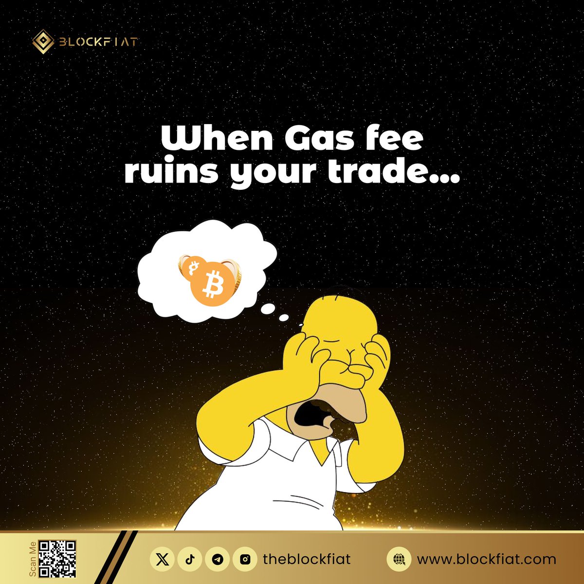 theblockfiat's tweet photo. When gas fees ruin your trade #cryptocurrency #P2P trade https://t.co/3IUA8WGgQh