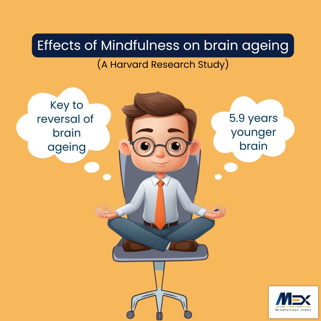 MEx_Mindfulness's tweet photo. A new study by Harvard University institutes says that advanced meditators have a 5.9 years younger brain age!

Read more here - https://t.co/RoOWIyL4wz

#mindfulness https://t.co/M4cRhx0zu6
