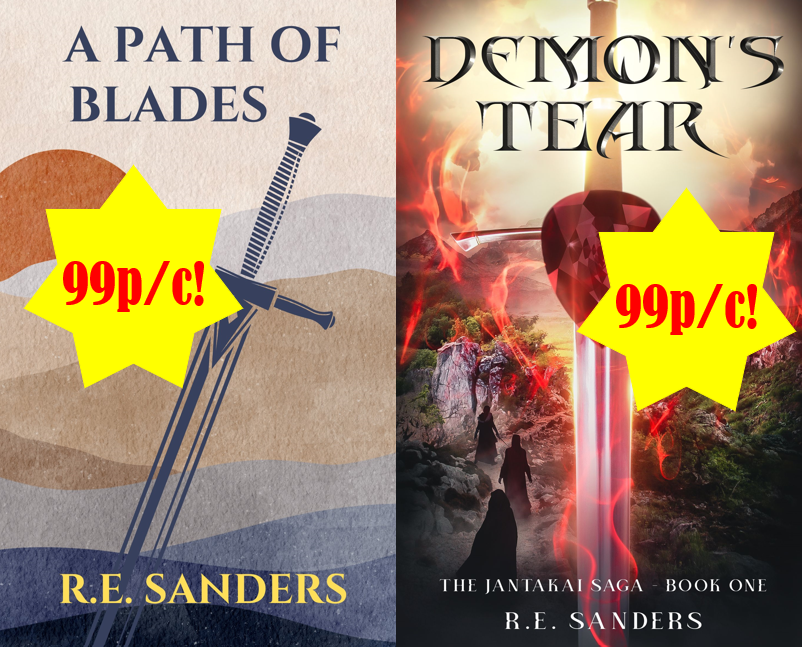 RobSanders56's tweet image. A Path of Blades and Demon's Tear remain on sale in eBook format. 🔗⬇️
