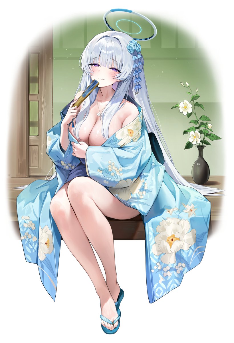 #ブルアカ 
[cm] 着物ノア💙 https://t.co/IL7BnW7HIe