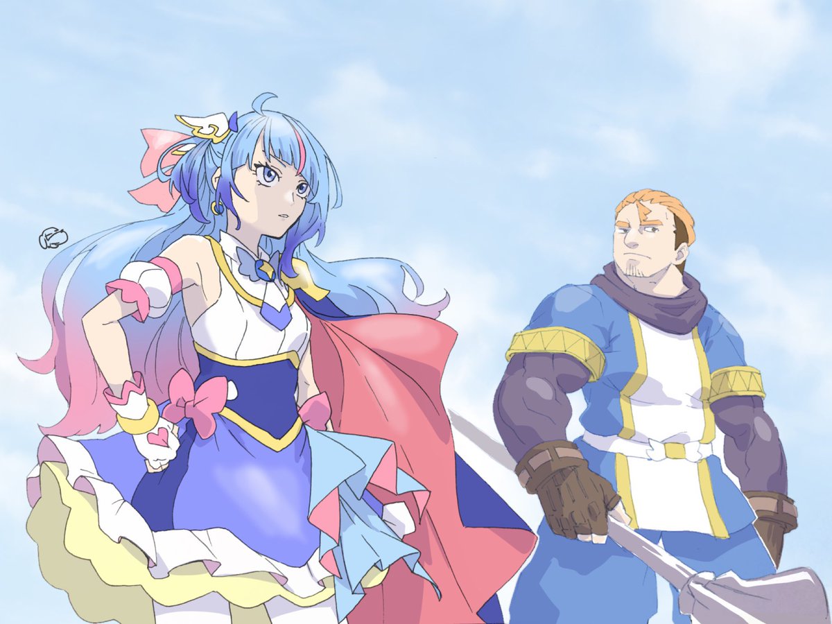 キュアスカイ ,ソラ・ハレワタール 「#みんなが描いたソラ・ハレワタールが見たいおとなの姿を妄想しては吐き出しています」|ちよさん★Skeb募集中のイラスト