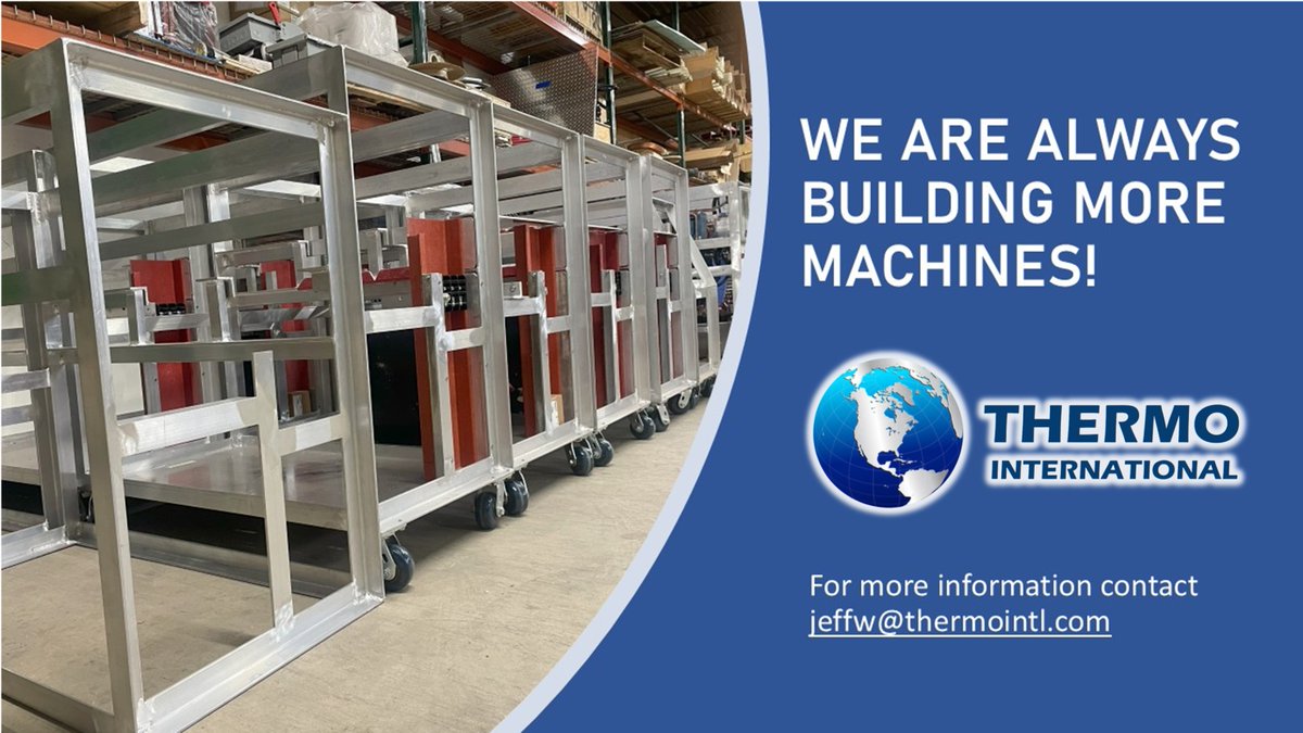 Thermo International builds our #InductionHeating machines right here in Flanders NJ, USA. We are currently full steam ahead, building as many machines as we can to fill orders and expand our fleet. Call 973-970-9500.