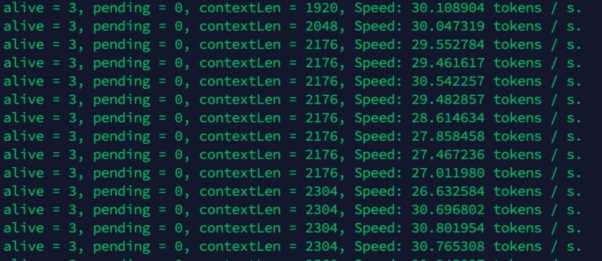 ZimaSpace's tweet image. 🔥 30 tokens/s on DeepSeek R1 671B (INT4) 

🖥️Set up: 

· Dual AMD EPYC 9005 CPUs
· 1× RTX 4090 48GB
· DDR5 6400 1TB RAM

This is what local LLM power looks like.

#LocalAI #DeepSeek #MoE #INT4 #LLM #RTX4090 #EPYC #AIinference #EdgeAI #RAG