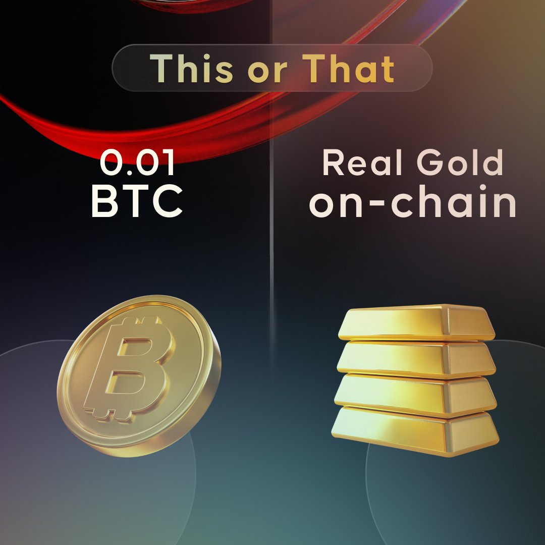 Would you rather hold 0.01 BTC or $50 worth of real gold on-chain?