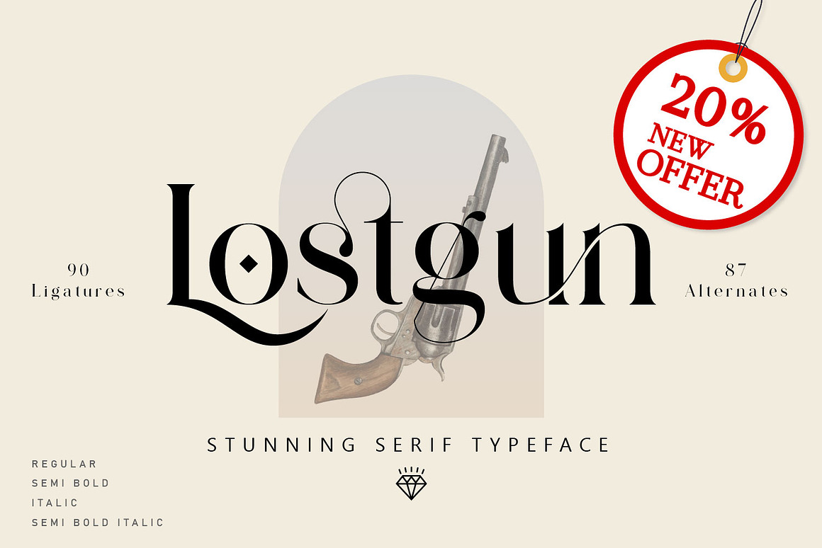 fontriver's tweet photo. Lostgun font designed by Qaratype
https://t.co/5q1mRdiYYW
#serif #fonts #vintage #typography #design #webdesign #font #type #lettering #menuboard #menuboarddesign #branding #branddesign #brandingdesign #weddingfonts #bookcover #bookcoverdesign #magazinecover #magazinecoverdesign https://t.co/KoJHdCqbwd