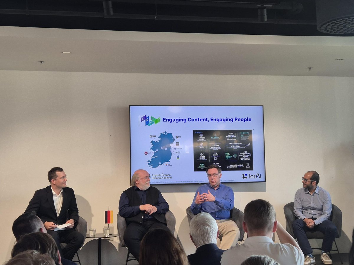 The ADAPT Centre (@adaptcentre) on Twitter photo Prof. Owen Conlan <a href="/oconlan/">Owen Conlan</a> of ADAPT <a href="/tcddublinscss/">School of Computer Science and Statistics, TCD</a> recently joined an expert panel at the lorAI KOM event in Bratislava, discussing Slovakia to Europe and the World. He was joined by Mayor of Bratislava Matus Vallo <a href="/matusvallo/">Matus Vallo</a> and Minister for Education, Research, Development and Prof. Owen Conlan <a href="/oconlan/">Owen Conlan</a> of ADAPT <a href="/tcddublinscss/">School of Computer Science and Statistics, TCD</a> recently joined an expert panel at the lorAI KOM event in Bratislava, discussing Slovakia to Europe and the World. He was joined by Mayor of Bratislava Matus Vallo <a href="/matusvallo/">Matus Vallo</a> and Minister for Education, Research, Development and