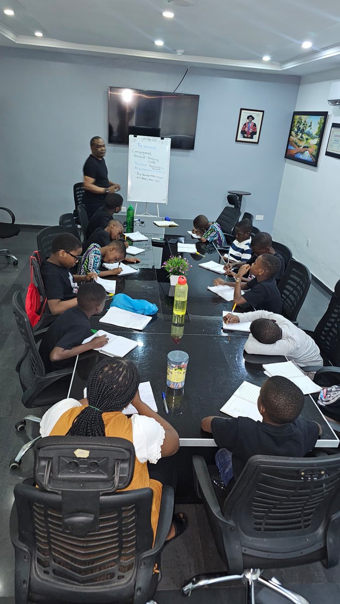 Equipped_Boy's tweet photo. It was yet another powerful moment of learning as we, the Equipped Boys sat under the guidance of our mentor, Dr. Patrick Uduma, during our mentorship session.
He took us on an enlightening journey into the world of reading books—showing us how reading shapes the mind, influences https://t.co/gY1CFwyAWQ