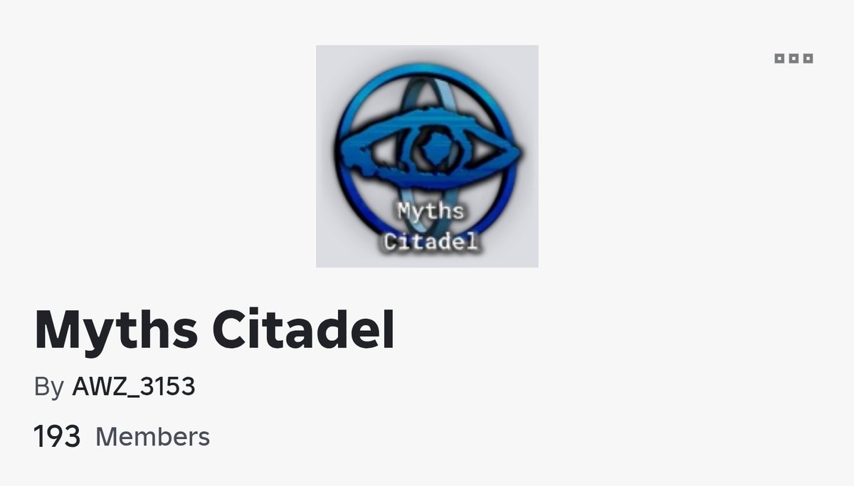 RMCWATCHDOGS's tweet photo. Zombowatt has recently transferred ownership of both the Myth Citadel Roblox group and Discord server to awz_3153. Coincidentally, they are also a known raider, responsible for the recent gore raids. Heed my warnings, and do not turn a blind eye. https://t.co/Us6y22f7uM