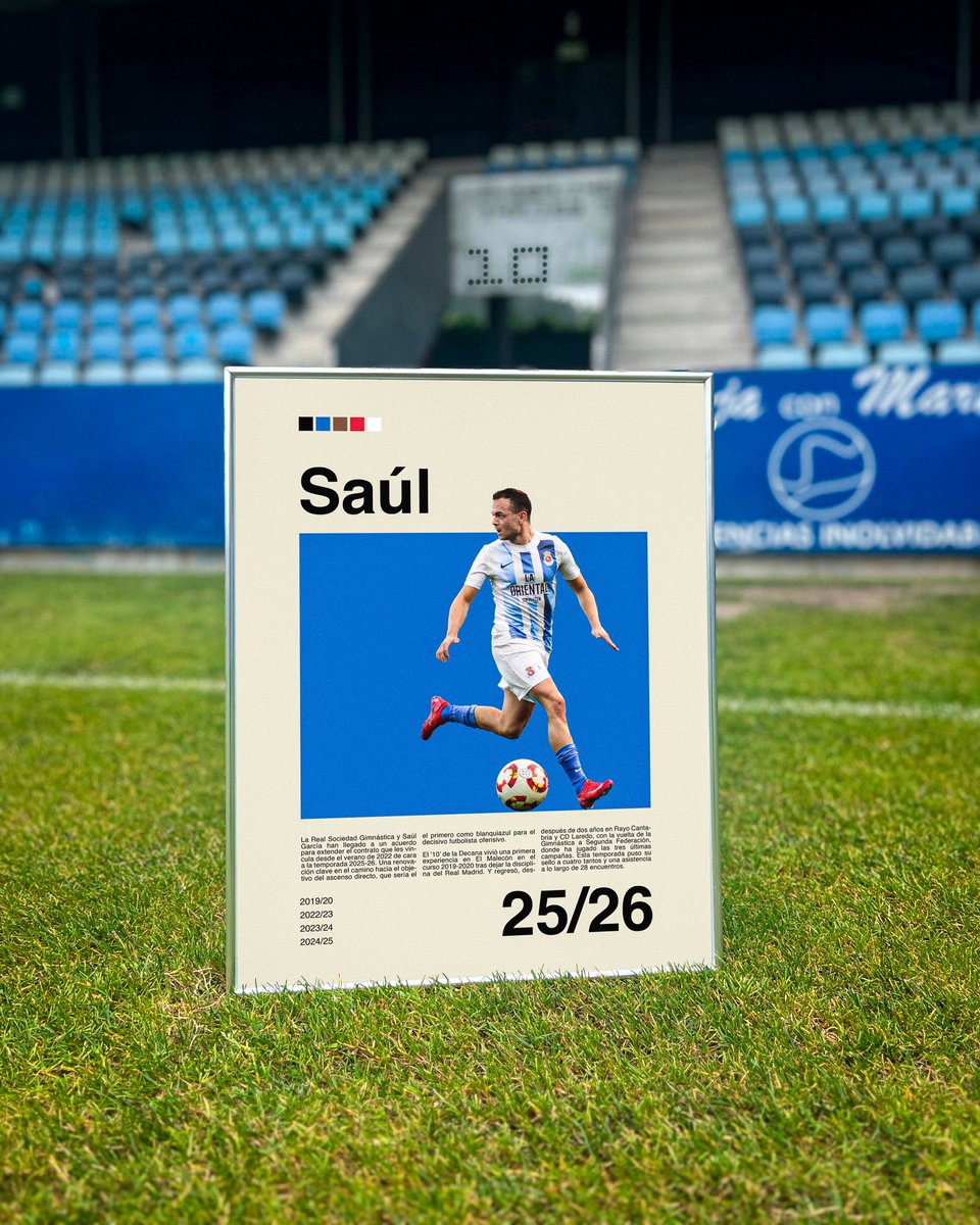 RSGimnastica's tweet photo. 📝 RENOVACIÓN | Saúl seguirá vistiendo la camiseta de la #RSGimnástica

💙🤍 El extremo cántabro cumplirá su quinta temporada en busca de su primer ascenso al servicio del conjunto blanquiazul

▶️ https://t.co/xQmFJMfoQ2 https://t.co/N0EMUAcfsY