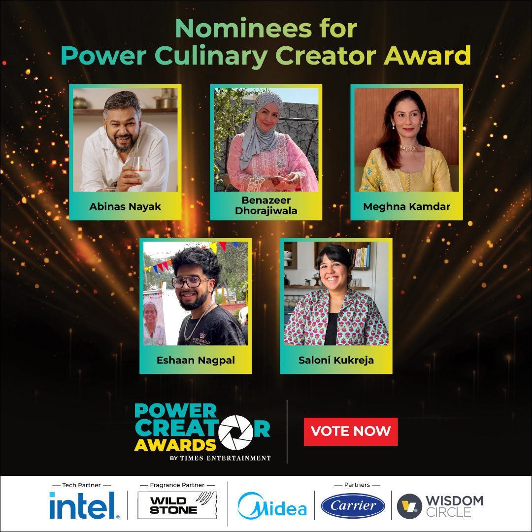 etimes's tweet photo. Be it quick recipes or gourmet magic, they’ve made us drool with every post.
Support your most loved #CulinaryCreator at the #PowerCreatorAwards.
Vote now: https://t.co/i4yOL1atkL https://t.co/6I5EXdlnI1