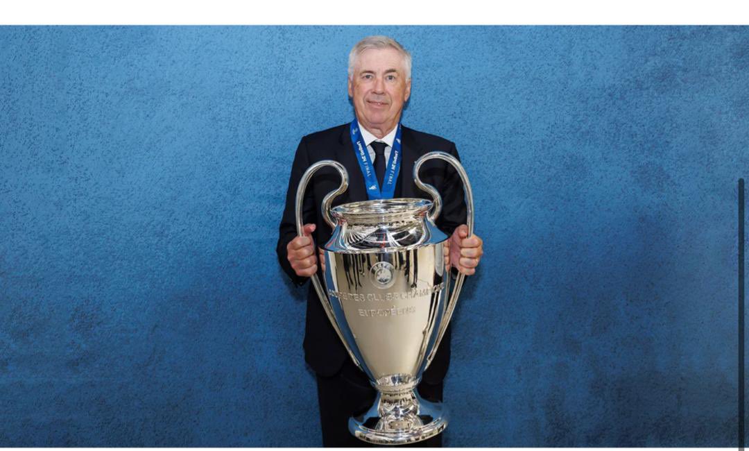 chunblessingl's tweet photo. Carlo Ancelotti, a coach who has led Madrid through one of its successful spells in our 123 year history, lifting more trophies than any other coach, 15 titles is no child's play. We’ll miss you man. 
A very well reserved &amp;calm man even in d midst of pressure. 
A true legend 💪✌️ https://t.co/eg3zy09wU8