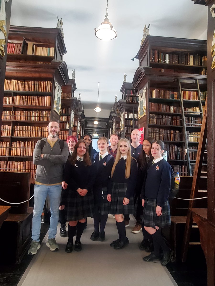 stmichaelshfss's tweet photo. On Wednesday, the Concern Debates team paid a visit to Marshes Library in Dublin City. They then attended an event in the RDS to mark the 40th Anniversary of Concern Debates @lecheiletrust1 https://t.co/1AXJWS89gN