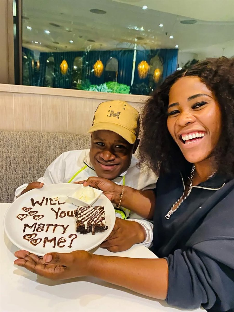 MDNnewss's tweet photo. Ukhozi FM presenter Bings Mpanza (34) has said "yes" to 23-year-old musician Mayoghurt after he popped the question.. https://t.co/FDEsqjuJ8j