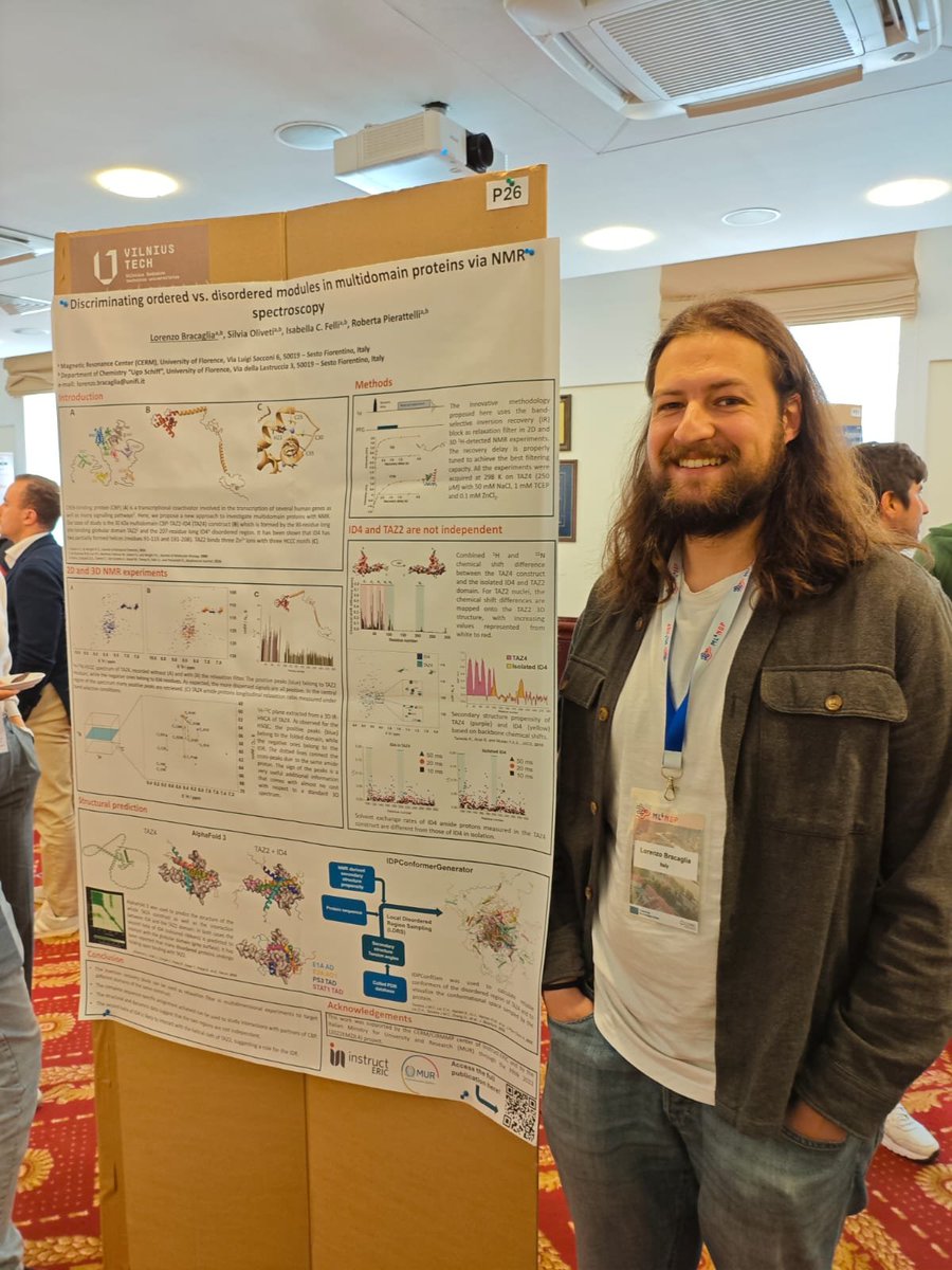 Huge thanks to Lorenzo Bracaglia for presenting his poster at the ‘Non-globular Proteins in the Era of Machine Learning’ conference! 👏

🔗 ml4ngp.eu/conference-vil…

#NMRchat