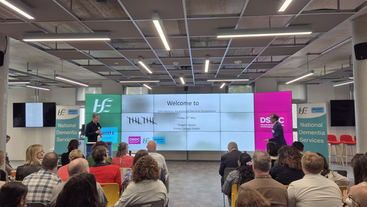 Diana Burgui (@dianaburgui) on Twitter photo Today we are at the Trinity Business School at the Memory Clinics Conference.
Time to share knowledge and plan for the best possible implementation and standardization of assessment, diagnosis and care of people with cognitive impairments and dementia in Ireland <a href="/dementia_office/">National Dementia Services</a> Today we are at the Trinity Business School at the Memory Clinics Conference.
Time to share knowledge and plan for the best possible implementation and standardization of assessment, diagnosis and care of people with cognitive impairments and dementia in Ireland <a href="/dementia_office/">National Dementia Services</a>