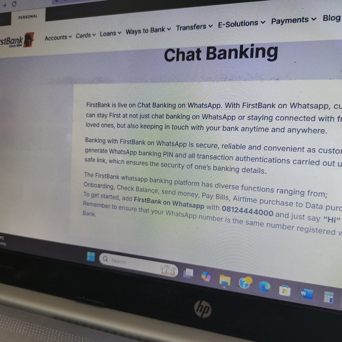 CSDevNet1_Steve's tweet image. Must everything work against the poor masses๐คทโโ๏ธ
08124444000 is the number on the official platform of @FirstBankngr to enable customers reach out on WhatsApp, I have been trying for months now, the line is not on WhatsApp ๐คทโโ๏ธ
@officialEFCC @ConsumerRights @thatverydarkman @cenbank