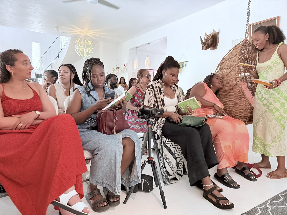 mikecmorgan's tweet photo. It was amazing to be at the Black Writers' Guild author chat with @_shaniakilah and the phenomenal @BookOfCinz yesterday ahead of day one of @calabashfest today. 

Why not head down to #calabash2025 🇯🇲 and join the inspiring conversations? 👉🏾 https://t.co/aPImh5Bx1k https://t.co/J4j4MF77DN