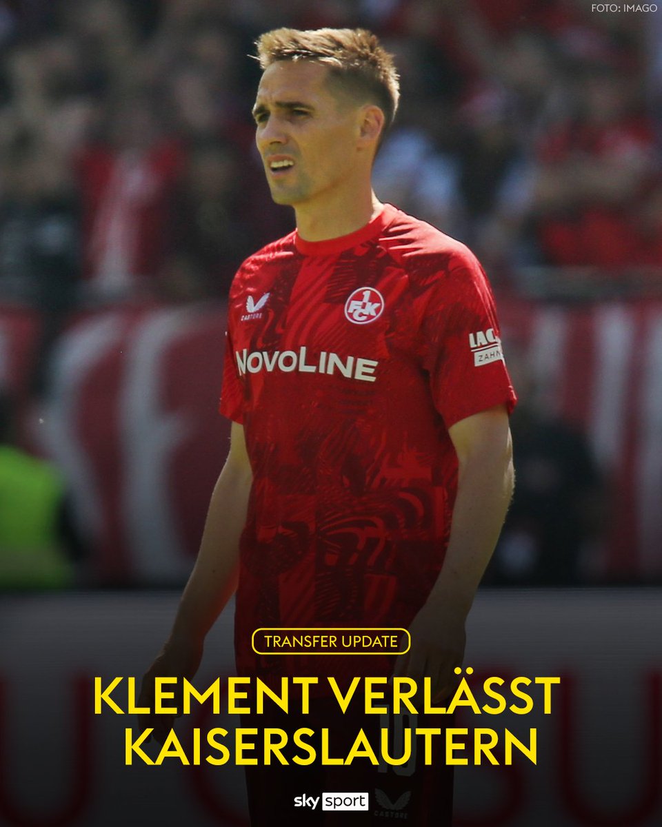 SkySportDE's tweet photo. Die Zeit von Philipp Klement beim 1. FC Kaiserslautern ist beendet. Der Vertrag des 32-Jährigen bei seinem Jugendklub läuft in diesem Sommer aus und soll nach Sky Informationen nicht verlängert werden. 🚨 

↪️ Die Verantwortlichen haben dem offensiven Mittelfeldspieler ihre Entscheidung bereits mitgeteilt. Klement wechselte vor drei Jahren vom VfB Stuttgart zurück zu den Roten Teufeln. Die Rückkehr war für den Mittelfeldspieler eine Herzensangelegenheit, sportlich konnte Klement aber nicht mehr an seine Bestleistungen anknüpfen. Wie es in Zukunft mit dem Routinier weitergeht, ist noch offen. ⏳

#SkyTransfer #TransferUpdate #TU #Klement